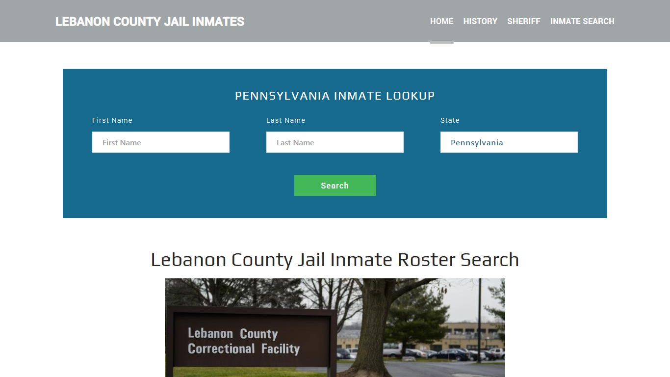 Lebanon County Jail Inmate Roster Lookup, Lebanon, PA